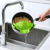 Silicone Pot Side Drain Stopper – Kitchen Gadget for Safe, Easy Liquid Draining & Cooking Convenience | Decor Ynt