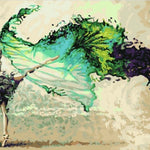 Paint by Numbers Kit – Magical Dancer Canvas Art Set for Adults & Beginners, DIY Ballet Painting Home Decor Gift