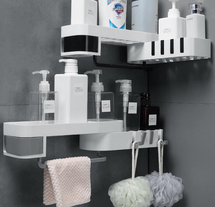 Bathroom Corner Shelf – Wall-Mounted Storage Rack & Space-Saving Organizer for Toiletries, Shower & Bathroom Essentials | Decor Ynt