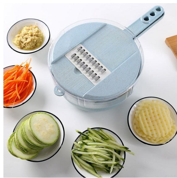 8-in-1 Mandoline Slicer – Vegetable Cutter, Potato Peeler, Grater & Kitchen Strainer Accessories | Multifunction Kitchen Tool | Decor Ynt