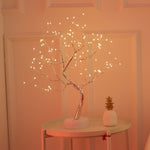 Christmas LED Pearl Tree Night Light – Starry Touch Lamp for Holiday Decoration, Xmas Tree & Festive Home Ambiance