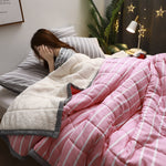 Thick Fleece Blanket – Super Soft Luxury Throws for Twin Bedding & Warm Winter Duvet | Cozy Home & Bedroom Essentials | Decor Ynt