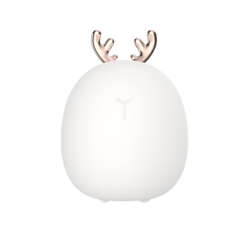 Cartoon Deer & Rabbit LED Night Light – USB Rechargeable Bedside Lamp for Kids & Baby Nursery | Cute Nursery Decor | Decor Ynt