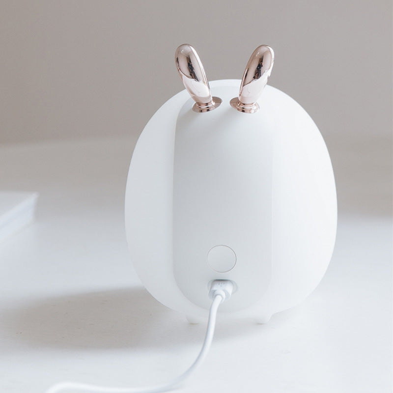 Cartoon Deer & Rabbit LED Night Light – USB Rechargeable Bedside Lamp for Kids & Baby Nursery | Cute Nursery Decor | Decor Ynt