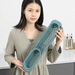 Telescopic Sink Rack – Adjustable Soap & Sponge Holder, Kitchen Sink Organizer with Drainer Basket for Efficient Storage