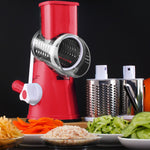 Round Mandoline Vegetable Cutter – Multifunctional Slicer, Potato & Carrot Grater, Cheese Shredder Kitchen Tool