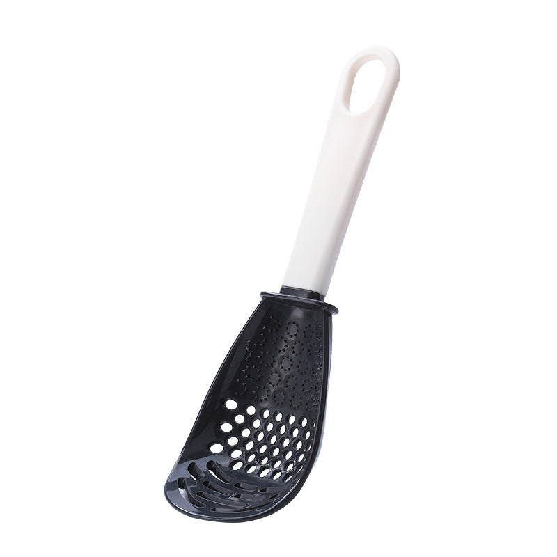 Multifunctional Slotted Cooking Spoon – Masher, Garlic & Ginger Press, Stir-Fry Spatula | Versatile Kitchen Tool | Decor Ynt