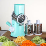 Round Mandoline Vegetable Cutter – Multifunctional Slicer, Potato & Carrot Grater, Cheese Shredder Kitchen Tool