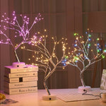 Christmas LED Pearl Tree Night Light – Starry Touch Lamp for Holiday Decoration, Xmas Tree & Festive Home Ambiance