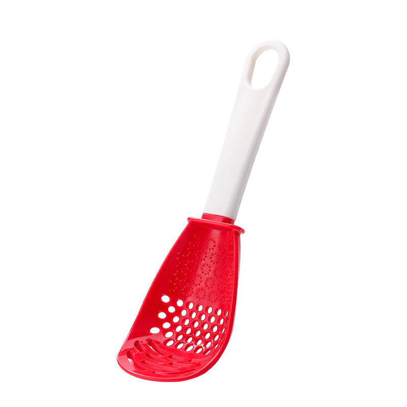 Multifunctional Slotted Cooking Spoon – Masher, Garlic & Ginger Press, Stir-Fry Spatula | Versatile Kitchen Tool | Decor Ynt