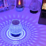 Diamond Crystal Table Lamp – USB Touch Sensor LED Night Light, Dimmable Bedside Lamp for Home, Wedding & Restaurant Decor