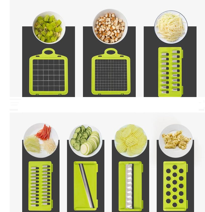 Multifunctional Vegetable Cutter – Fruit & Vegetable Slicer, Dicer & Food Prep Tool | Kitchen Gadget | Decor Ynt