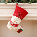 Large Red & White Knitted Christmas Stocking – Santa Fireplace Decor & Holiday Gift Bag | Xmas Decoration | Decor Ynt