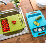 Multifunction Kitchen Chopping Block Set – Cutting Board, Sink Basket & Food Prep Tools | Space-Saving Kitchen Gadget | Decor Ynt