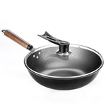 Handmade Traditional Iron Wok – Non-Coated Iron Pan for Authentic Cooking, Stir-Fry & Kitchen Use