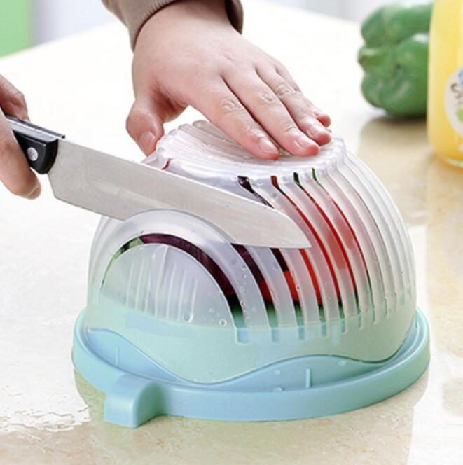 Creative Salad Cutter – Fruit & Vegetable Slicer, Easy & Time-Saving Food Prep Tool | Multifunction Kitchen Gadget | Decor Ynt