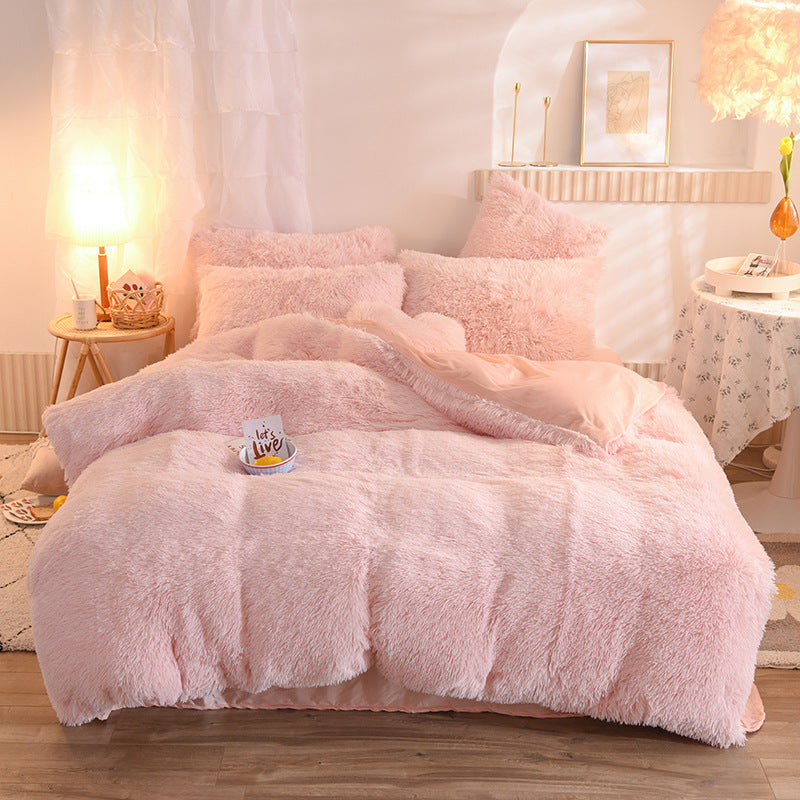 Luxury Thick Fleece Duvet Cover Set – Queen & King, Warm Plush Winter Bedding with Pillowcases | Cozy Bedroom Essentials | Decor Ynt