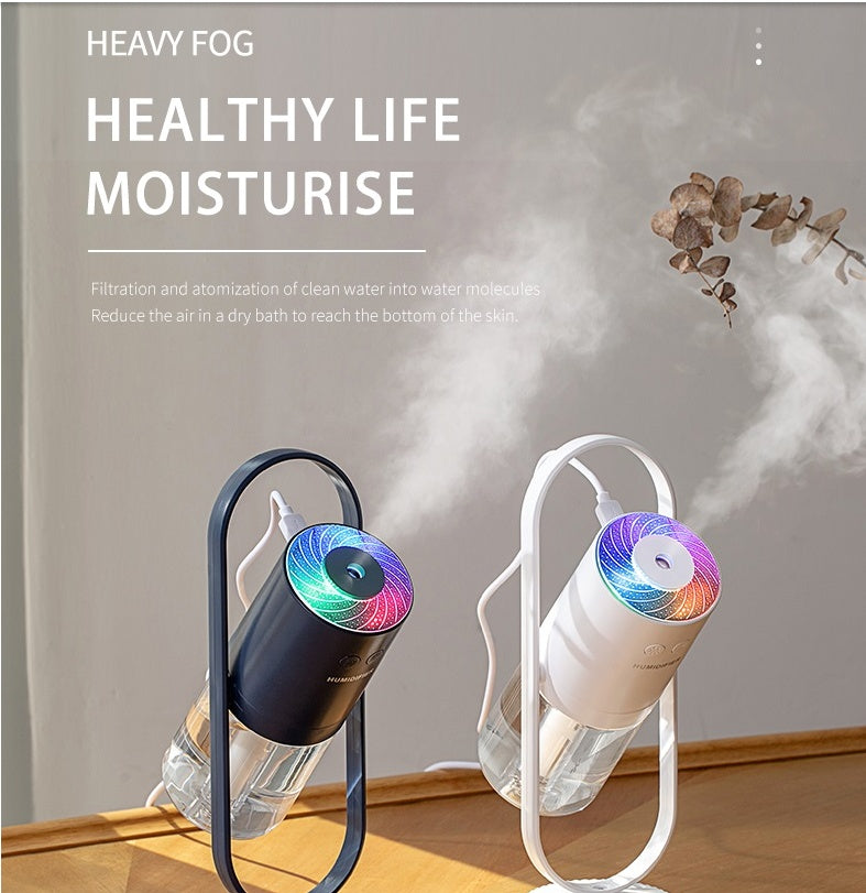 Magic Shadow USB Air Humidifier with Projection Night Lights | Mini Ultrasonic Mist Maker & Office Air Purifier