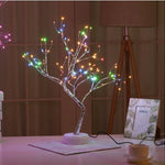Christmas LED Pearl Tree Night Light – Starry Touch Lamp for Holiday Decoration, Xmas Tree & Festive Home Ambiance
