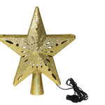 Christmas Tree Top Light – Star & Snowflake LED Laser Projector, Holiday Tree Ornament Decoration