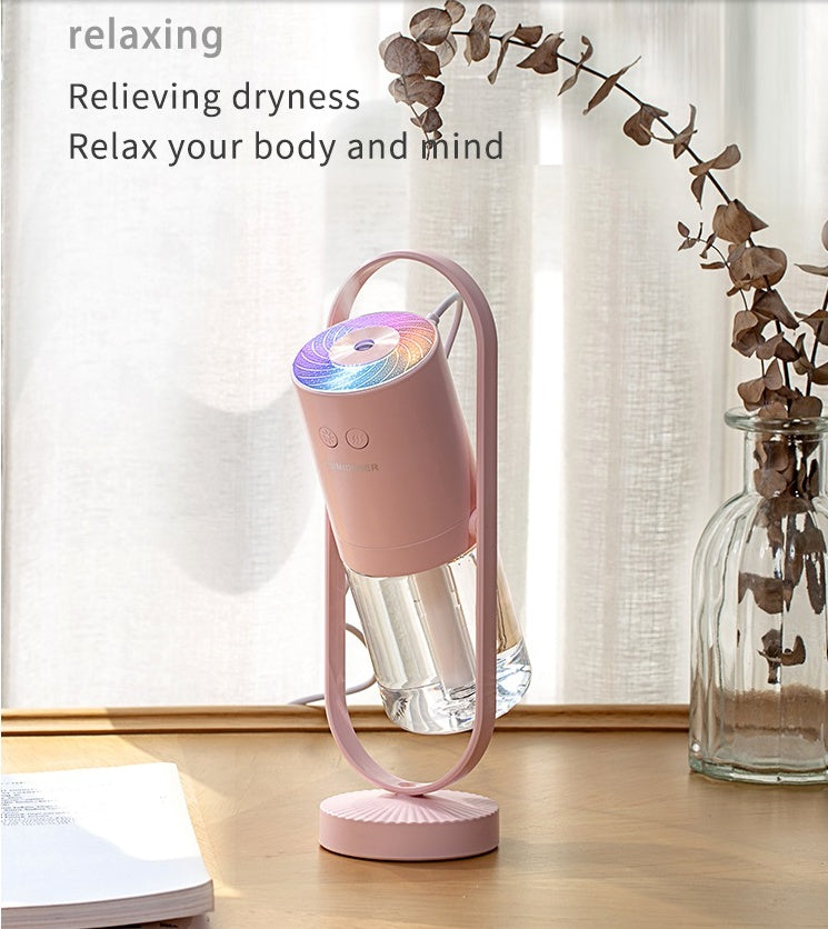 Magic Shadow USB Air Humidifier with Projection Night Lights | Mini Ultrasonic Mist Maker & Office Air Purifier