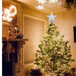 Christmas Tree Top Light – Star & Snowflake LED Laser Projector, Holiday Tree Ornament Decoration