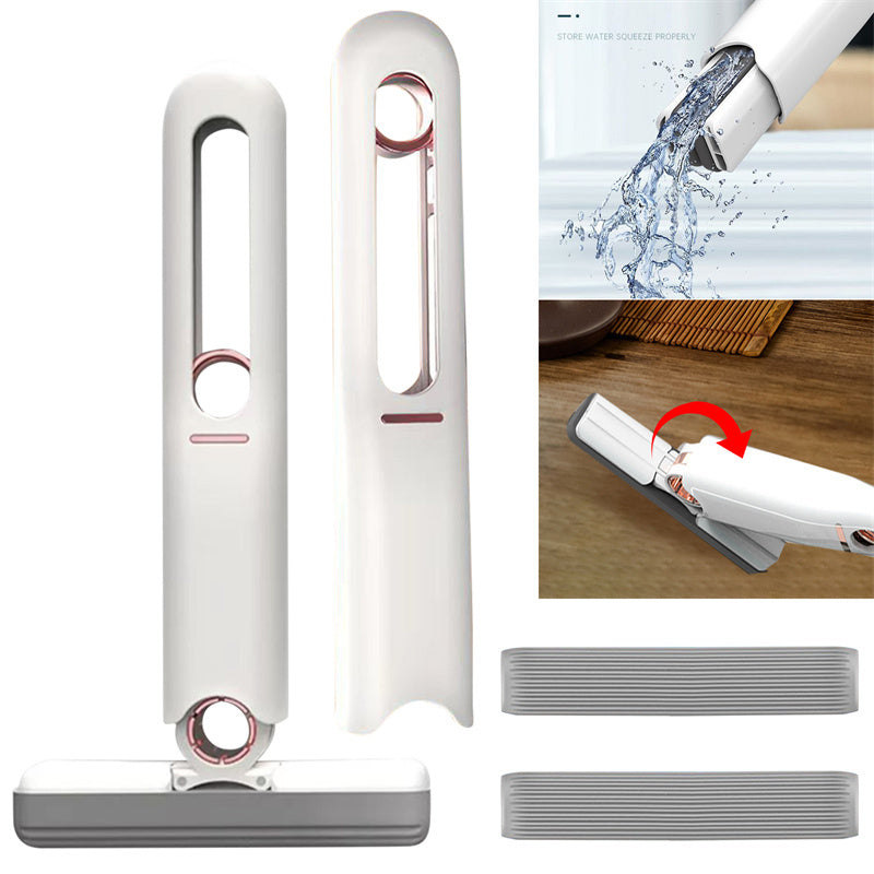 Mini Sponge Mop – Portable Floor & Glass Cleaner | Household & Car Cleaning Tool with Squeeze Function