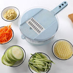 8-in-1 Mandoline Slicer – Vegetable Cutter, Potato Peeler, Grater & Kitchen Strainer Accessories | Multifunction Kitchen Tool | Decor Ynt