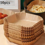 Air Fryer Disposable Paper Liner – Oil-Proof Cooking, Baking & Steamer Accessories for Fryers, Barbecue, and Kitchen Cookers