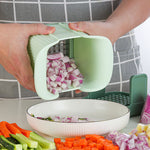Multifunctional Vegetable Chopper – Hand Pressure Onion Dicer, French Fries Cutter & Potato Slicer Kitchen Tool