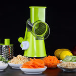Round Mandoline Vegetable Cutter – Multifunctional Slicer, Potato & Carrot Grater, Cheese Shredder Kitchen Tool