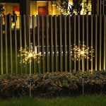 Solar Fireworks Light – Outdoor LED Copper Wire Garden Star Lights with Ground Plug for Christmas & Party Decoration