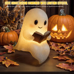 Cute LED Ghost Night Light – Warm Bedside Sleep Lamp for Kids, Halloween Decorations & Adorable Children's Nightlight Gift