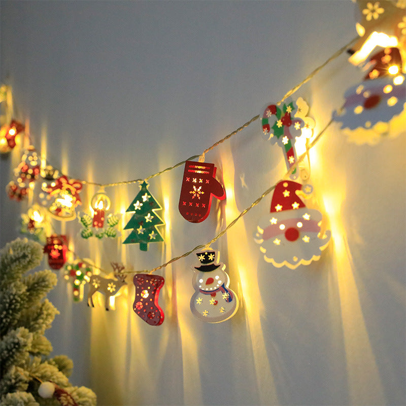 Christmas LED String Lights – Santa, Elk & Snowman Ornaments for Holiday & Xmas Décor | Festive Indoor & Outdoor Lighting | Decor Ynt