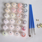 Paint by Numbers Kit – Magical Dancer Canvas Art Set for Adults & Beginners, DIY Ballet Painting Home Decor Gift