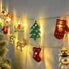 Christmas LED String Lights – Santa, Elk & Snowman Ornaments for Holiday & Xmas Décor | Festive Indoor & Outdoor Lighting | Decor Ynt