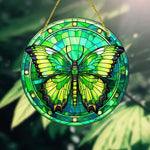 Creative Butterfly Acrylic Wall Hanging – 3D Home Decoration Painting for Living Room, Bedroom & Office Decor