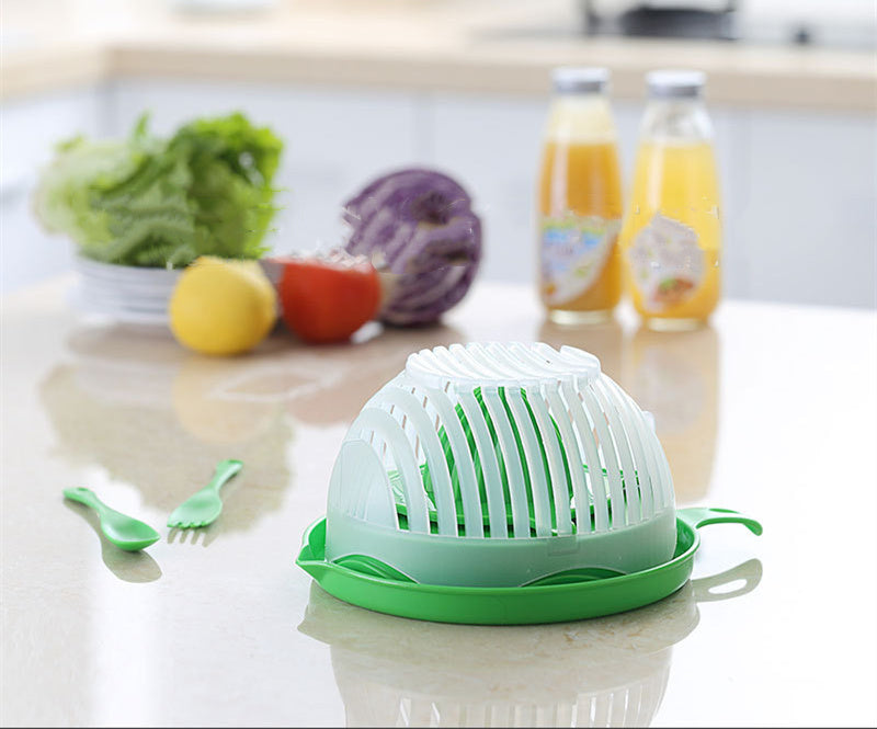 Creative Salad Cutter – Fruit & Vegetable Slicer, Easy & Time-Saving Food Prep Tool | Multifunction Kitchen Gadget | Decor Ynt