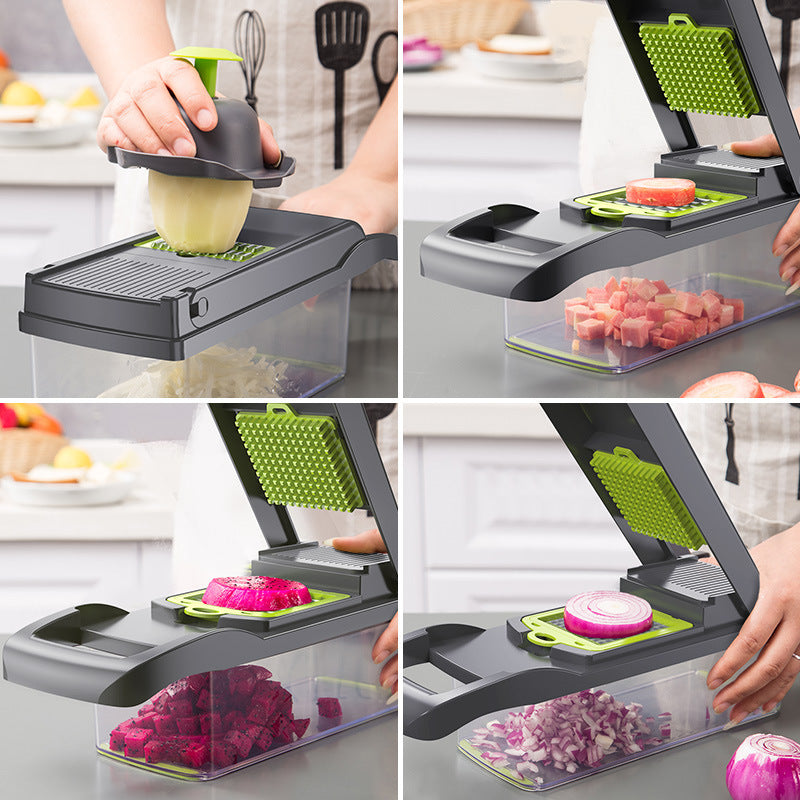 Multifunctional Vegetable Cutter – Fruit & Vegetable Slicer, Dicer & Food Prep Tool | Kitchen Gadget | Decor Ynt