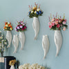 Modern Wall Ceramic Goldfish Vase – 3D Mural Hanging Decoration for Home & Office | Elegant Wall Art | Decor Ynt