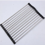 Folding Kitchen Sink Rack – Stainless Steel Dish Drying Rack & Space-Saving Countertop Organizer | Durable Kitchen Gadget | Decor Ynt