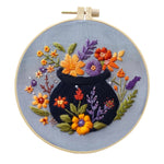 Skull Bat Embroidery Kit – DIY Handmade Material for Gothic Needlework, Halloween Wall Art & Unique Craft Projects