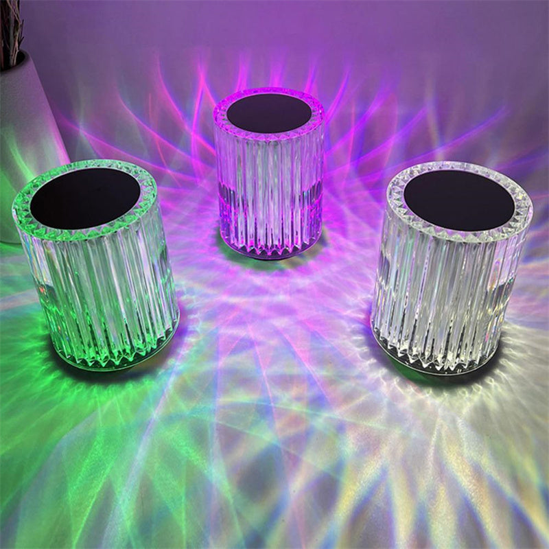 Crystal Table Lamp – Decorative LED Night Light for Bedroom, Desk & Living Room | Elegant Diamond Design Home Decor | Decor Ynt