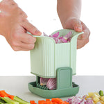 Multifunctional Vegetable Chopper – Hand Pressure Onion Dicer, French Fries Cutter & Potato Slicer Kitchen Tool