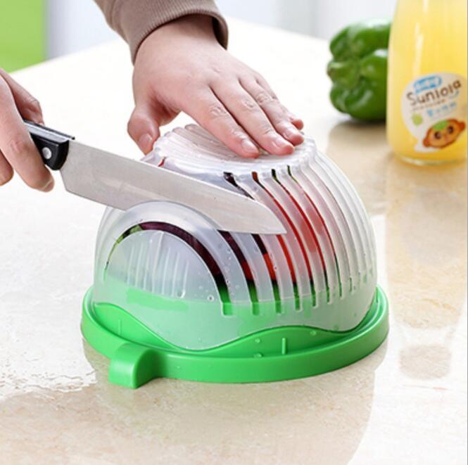 Creative Salad Cutter – Fruit & Vegetable Slicer, Easy & Time-Saving Food Prep Tool | Multifunction Kitchen Gadget | Decor Ynt