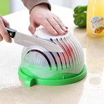 Creative Salad Cutter – Fruit & Vegetable Slicer, Easy & Time-Saving Food Prep Tool | Multifunction Kitchen Gadget | Decor Ynt