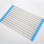 Folding Kitchen Sink Rack – Stainless Steel Dish Drying Rack & Space-Saving Countertop Organizer | Durable Kitchen Gadget | Decor Ynt