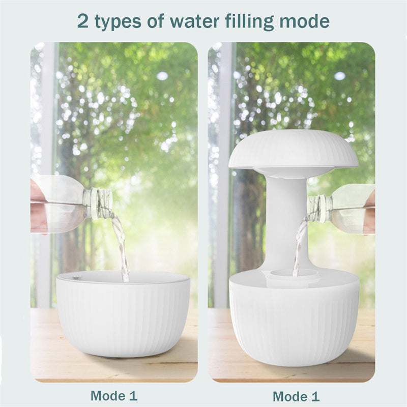 Anti-Gravity Air Humidifier – Silent Cool Mist Maker with Levitating Water Drops | Relieve Fatigue & Purify Air