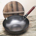 Handmade Traditional Iron Wok – Non-Coated Iron Pan for Authentic Cooking, Stir-Fry & Kitchen Use
