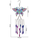 Diamond Painting Wind Chime Pendant – DIY Handmade Sun Catcher, Sparkling Outdoor & Home Decor Craft Kit